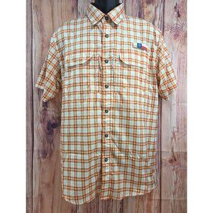 Magellan Outdoors Fish Gear Burnt Orange Texas Shirt Medium